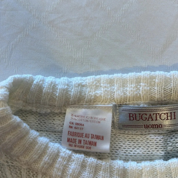 Bugatchi‎ Uomo Mens crew neck crewneck Sweater Large EUC - Picture 4 of 7